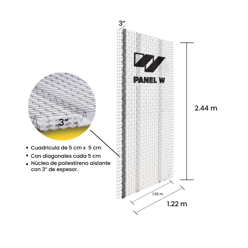 Panel W Losa 3 " L-PS-3 - PPA Proveedora de Plafones