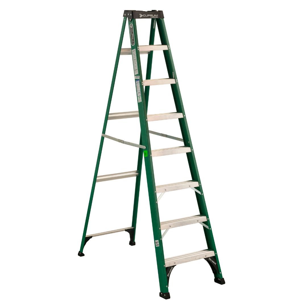 Escalera de tijera de fibra de vidrio C-3217-08