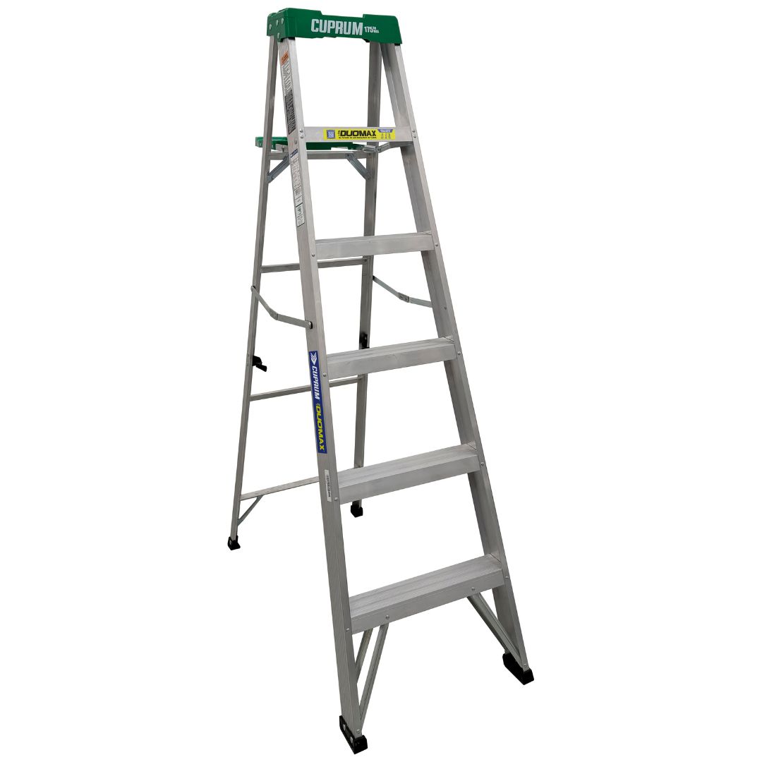 DuoMax Escalera de Tijera Aluminio "2en1 6pies C-2280-06S
